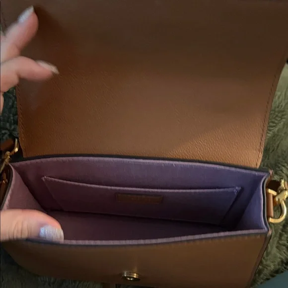 Versace Tan Crossbody Bag with Medusa Emblem - Picture 4 of 14